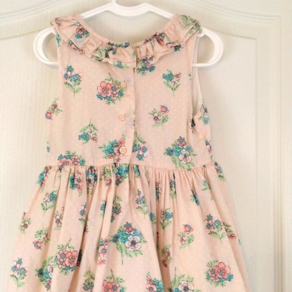 Laura Ashley London Pink Floral Dress Size 6 - Picture 6 of 10